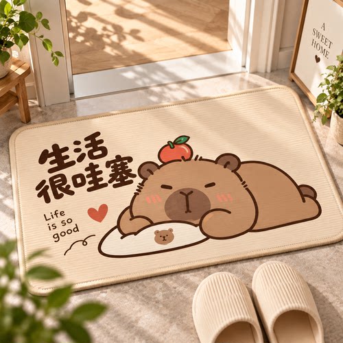 入户玄关防滑耐脏可裁剪除尘地垫