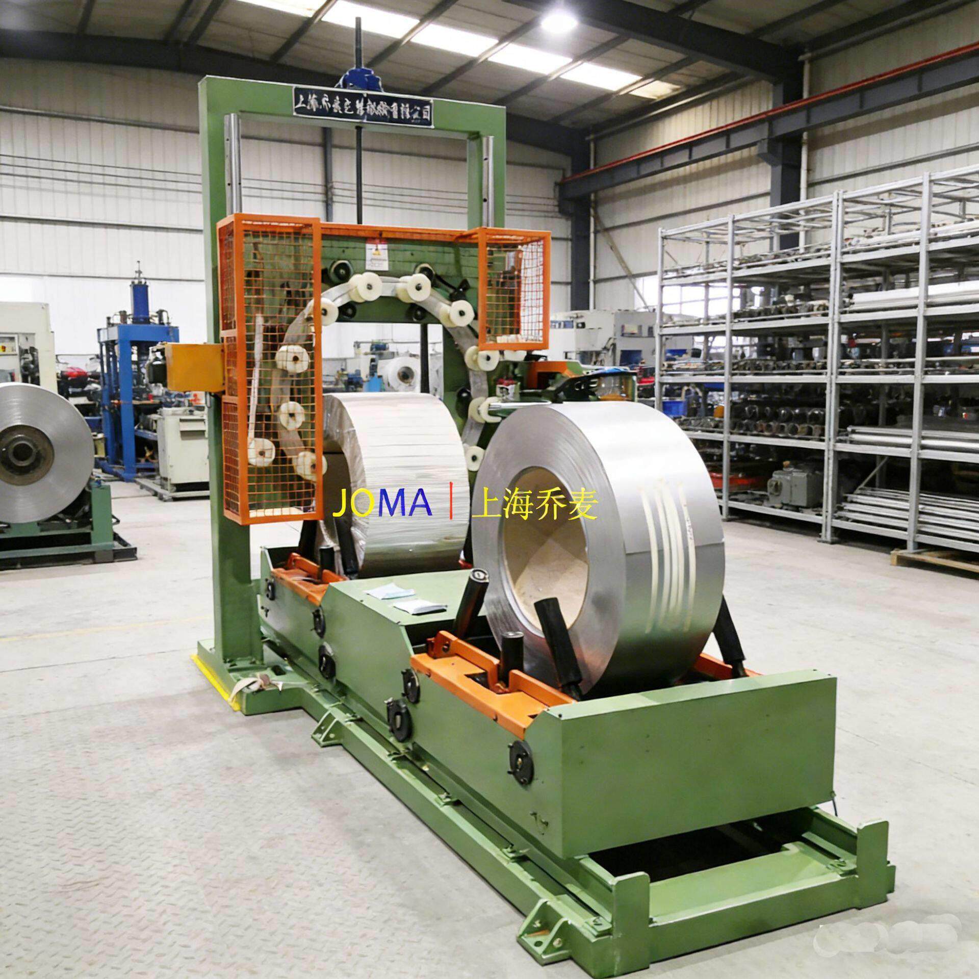 钢卷双工位缠绕机厂家热销质优价廉全自动钢带缠绕包装机