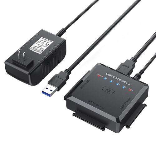 usb3.0转SATAIDE转接器通用2.5/3.5英寸一键备份多功能硬盘易驱线