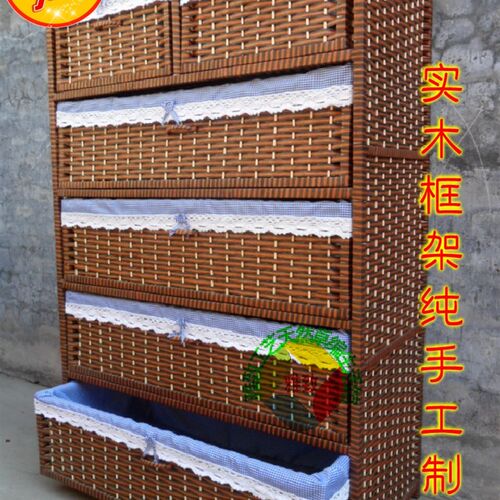 包邮床头柜大容量儿童衣柜收纳鞋柜卧室衣橱五斗柜简易实木宝宝
