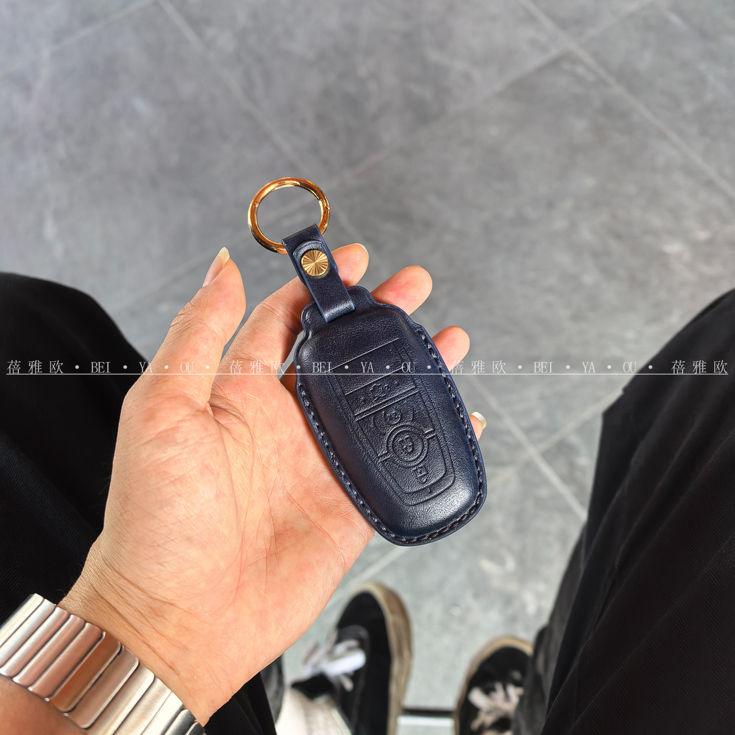 适用福特汽车新蒙迪欧福克斯福睿斯金牛座钥匙套钥匙包钥匙扣男女