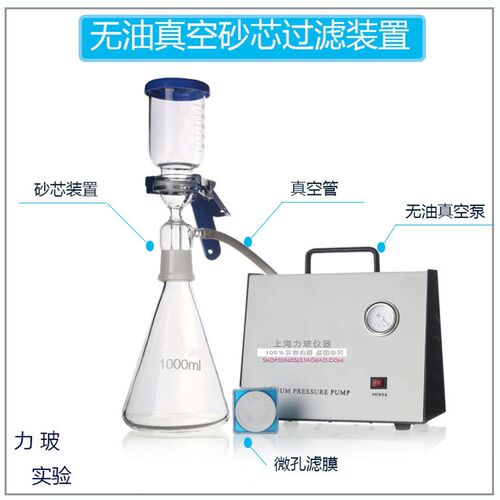 AP-01无油隔膜真空泵抽真空装置5000砂芯正负压噪音低便携式小型
