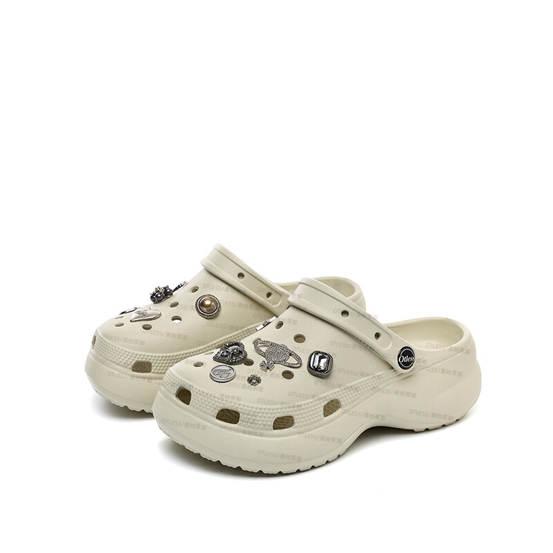 【奥特莱斯正品】26新款失落土星厚底百搭时尚洞洞鞋WQJ