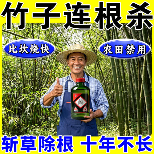 正品打竹子连根烂杀打竹专用剂根快速干枯连根清开荒老牌喷剂