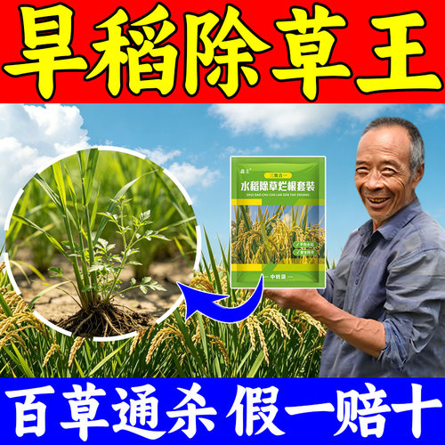 旱稻苗后除草专用剂封闭除草不伤旱稻苗杂草全清稻田埂除草烂根剂