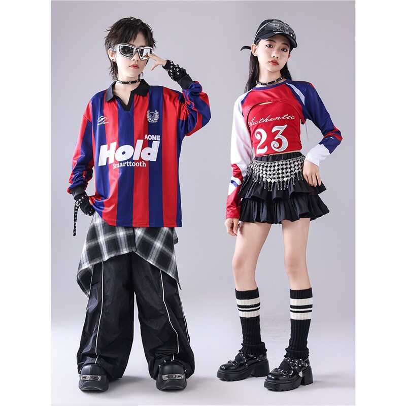 2026新款街舞儿童潮服hiphop童装男童模特走秀潮服爵士舞服