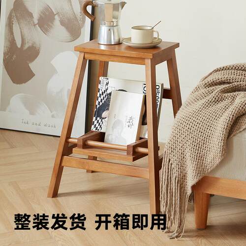 北欧风格实木梯凳家用可折叠登高梯子两用楼体凳小户型坐凳