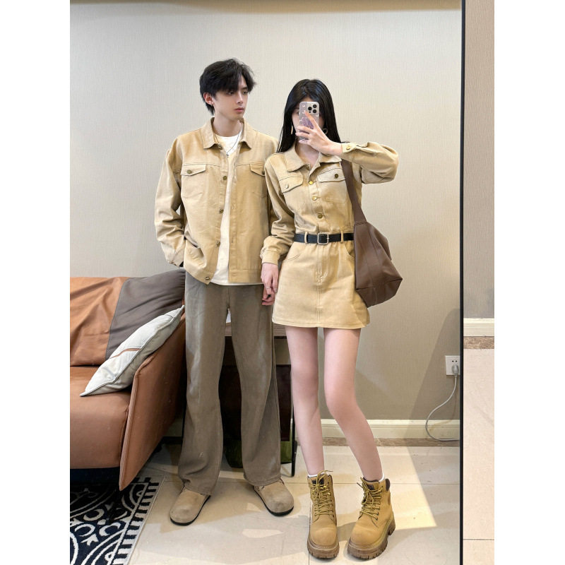 2026新款秋季情侣装男长袖夹礼服/晚装