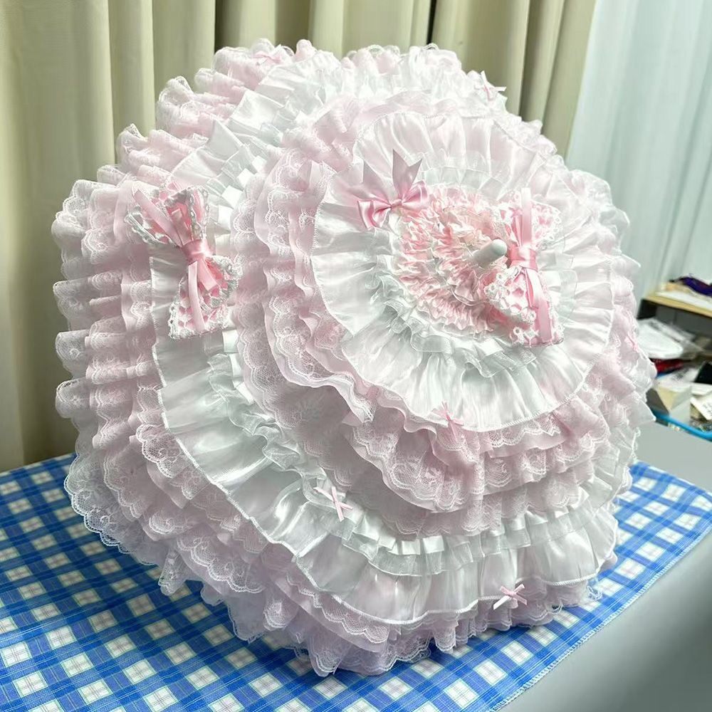 伞材料原创手作lo伞手作材料lolita伞DIY服装辅料送材料包