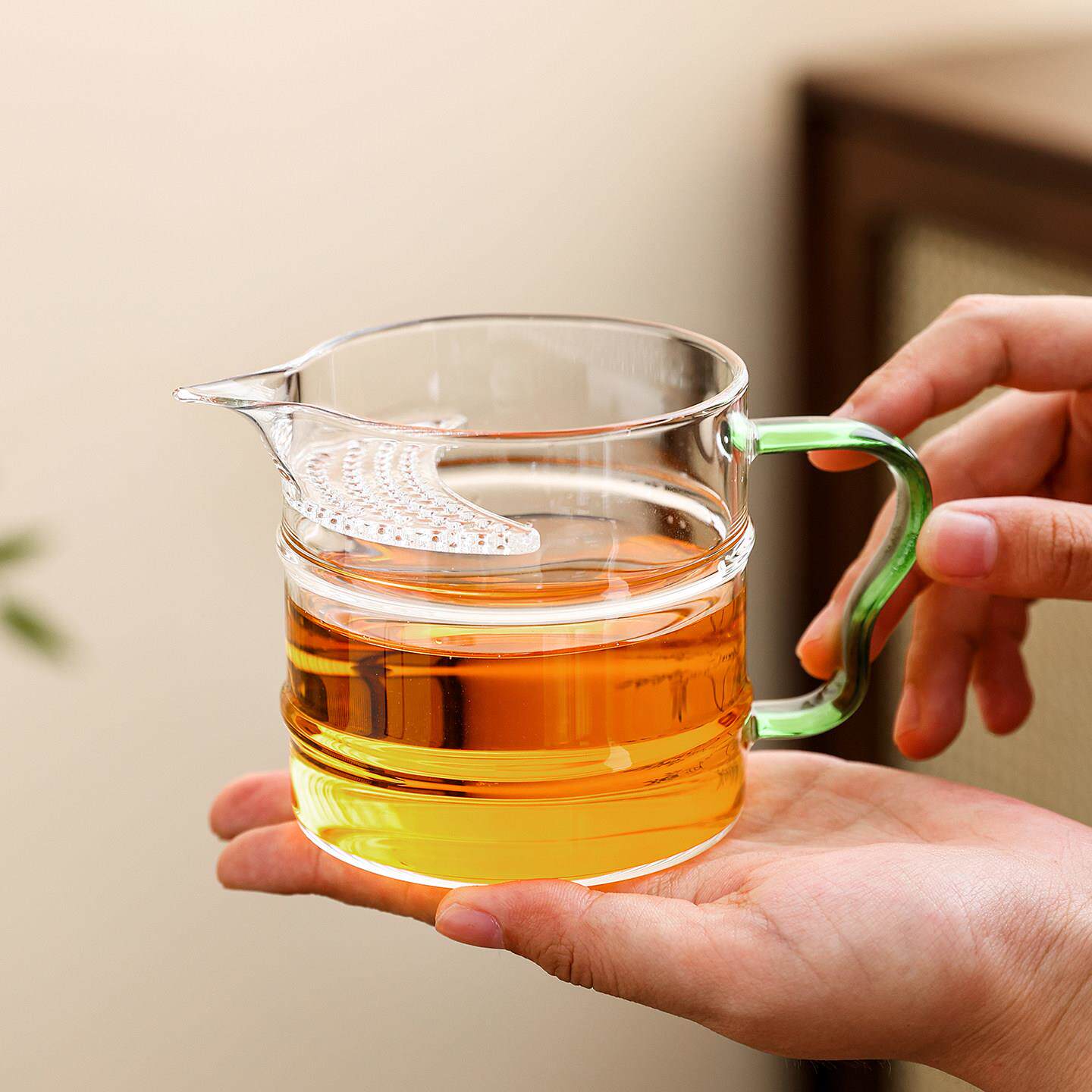 竹节升过高滤公道杯茶专用泡茶器透高颜值女士茶MMV具分茶器绿茶