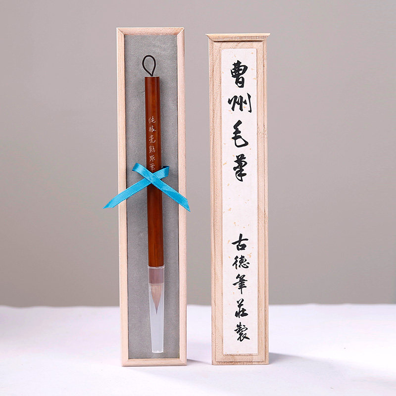 纯狼毫小楷鸡距毛笔小行书草书蒜头笔高档专业级掌柜亲制古德笔庄