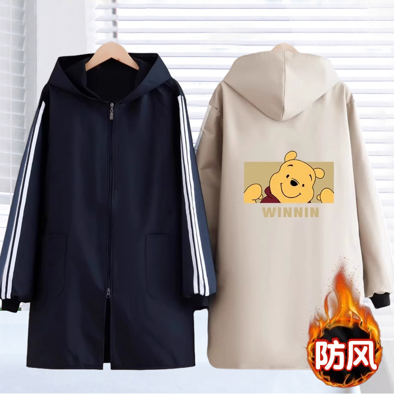 新款加绒罩衣女厨房家用长袖围裙秋冬防水防油工作服成人反穿衣男