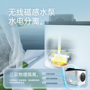 喵理事猫咪自动饮水机宠物自动循环流动不插电狗狗喝水器盆喂水器