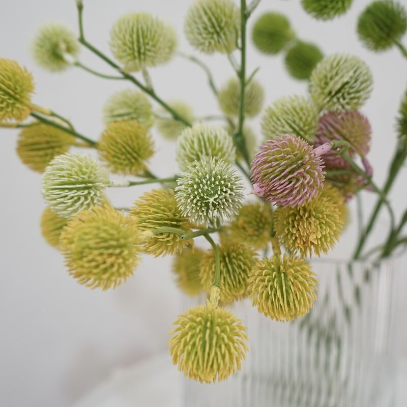简约自然系仿真植物单枝松球果客厅样板房餐桌插花装饰假花艺摆件
