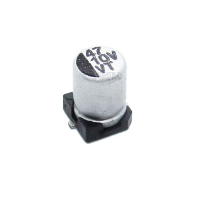 贴片铝电解电容 10V47UF 体积4*5.4 47UF/10V SMD电解电容器