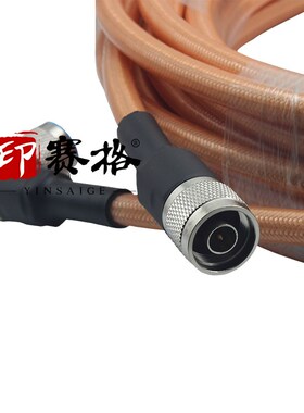 大功率射频电缆N公头转N弯公头延长线SFF50-7镀银高温线RG393电缆