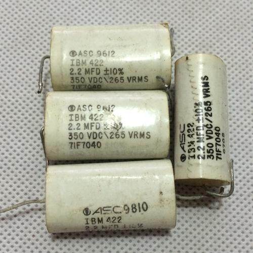 拆机 美国 ASC IBM422 2.2UF 350V 轴向无极薄膜电容