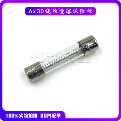 6*30绕丝玻璃保险丝管250V延时慢熔断T10A8A7A6.3A5A4A3A2A1A0.5A