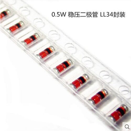 包邮 5.1V 0.5W 贴片稳压二极管ZMM5V1圆柱形稳压管LL34 2500祇
