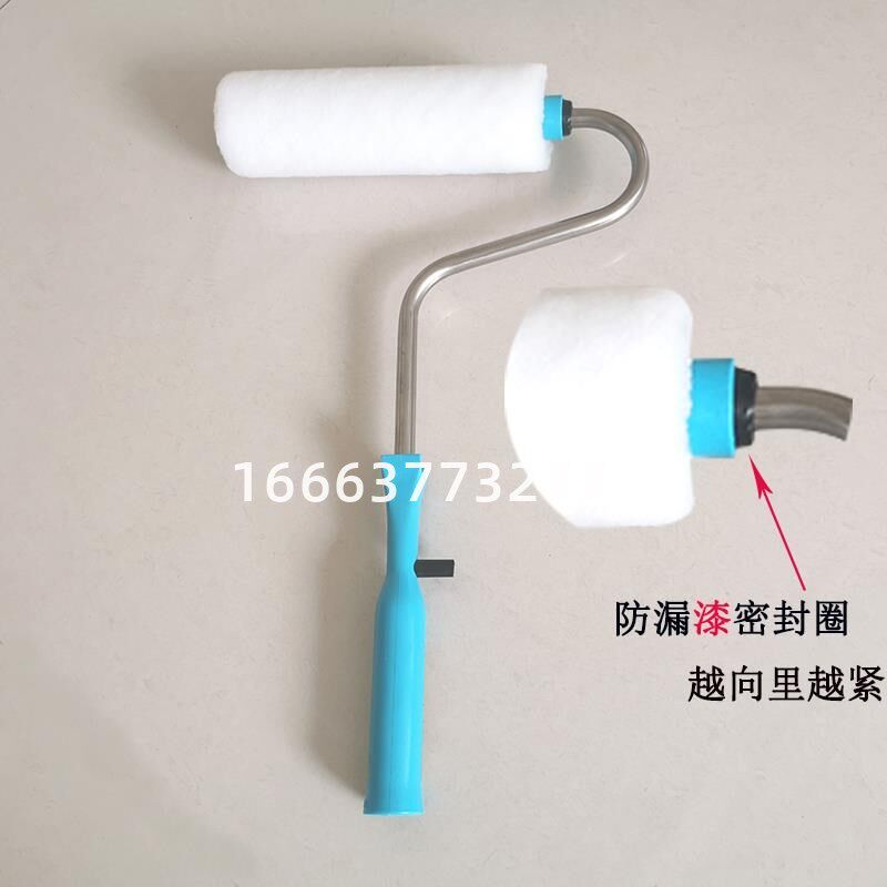 电动油漆印花滚筒刷墙神器工具9寸花纹乳胶漆涂料自吸滚涂机细毛