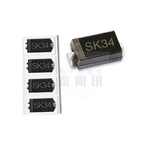 贴片肖特基二极管SK34 1N5822 SMA DO-214AC 3A/40V 可配单