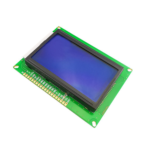 LCD12864液晶屏显示屏幕5V/3.3V串口并口通用已焊排针带中文字库