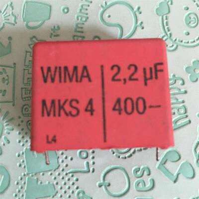 拆机 WIMA 威马 MKS4 2.2UF400V 金属化音频耦合无极薄膜电容