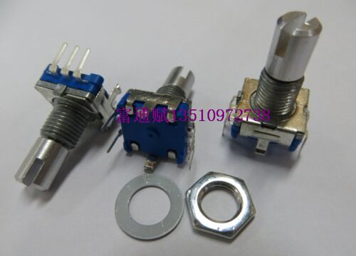 台产贵族360&deg编码器EC11 30位编码带开关15脉冲电位器柄长16MM