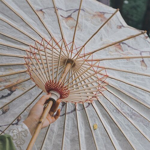 石鼓防雨书法油纸伞古风道具伞舞蹈汉服伞旗袍装饰拍照cos摄影伞
