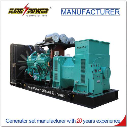 康明斯 三相 水冷却 200KW  500KW 800KW 1000KW 2000KW 开架式柴