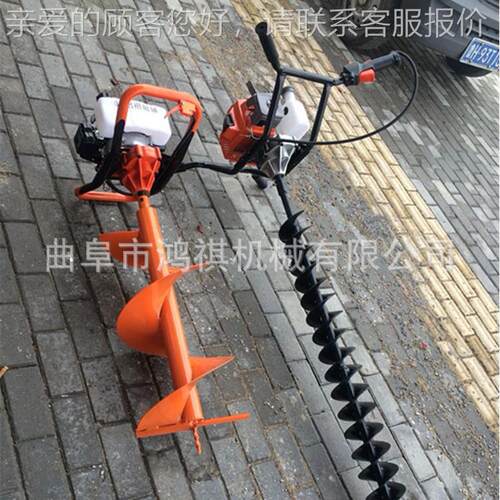 双林山业种植挖坑挖机 硬质鸭冻土坑机OKJ图片 D挖坑地钻机