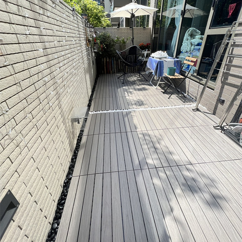 户外阳台塑木露台室外庭院花园防腐木自己铺改造装饰地面木塑地板