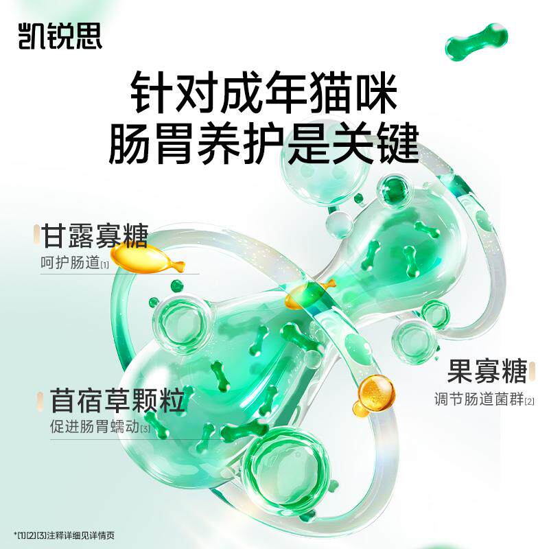 凯锐思银爪P33冻干猫粮成猫专用幼猫30%鲜肉无谷高蛋白全价猫粮