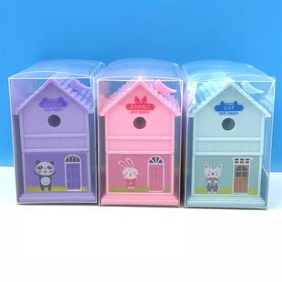 梦幻小屋可爱卡通铅笔卷笔刀手摇削笔机器小学生儿童美术用便携