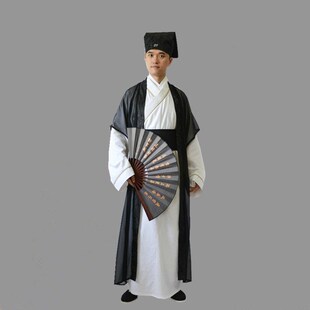成人古装汉服男国学馆夫子书生直裾大氅官服朝服古代大臣演出服装