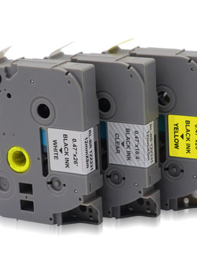 适用兄弟PT-E115色带 PTE115 兄弟E115标签打印机 12mm带芯片
