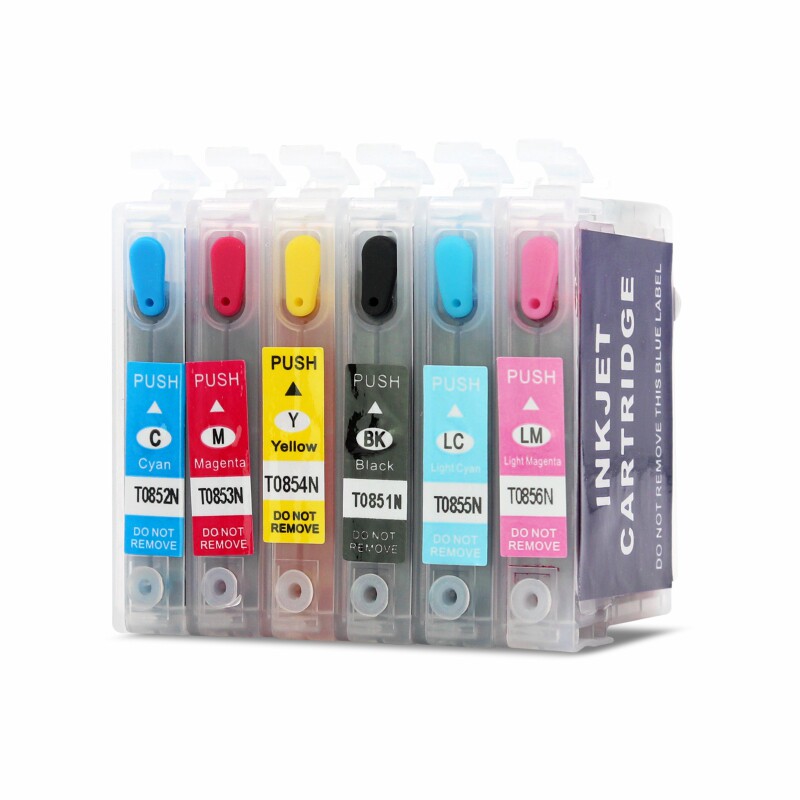 适用爱普生R330 1390打印机墨盒 T60 t0851 85N填充连供墨盒墨水