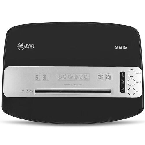 科密 办公家用碎纸机单次15张 持续60分钟33L可碎卡光盘 9815
