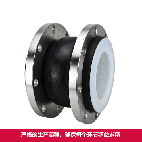 KXT-16不锈钢法兰衬四氟橡胶软接头衬氟软连接DN50 65 80 100 150