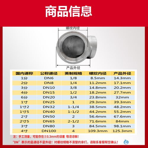 304不锈钢弯头90度直角水管接头2 3 4 6分15 20 25 32 40 50