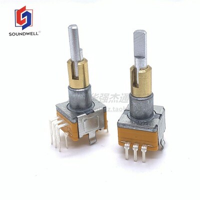 升威EC11双轴编码器旋转带按键30位15脉冲 EC11EBB24C03代替ALPS