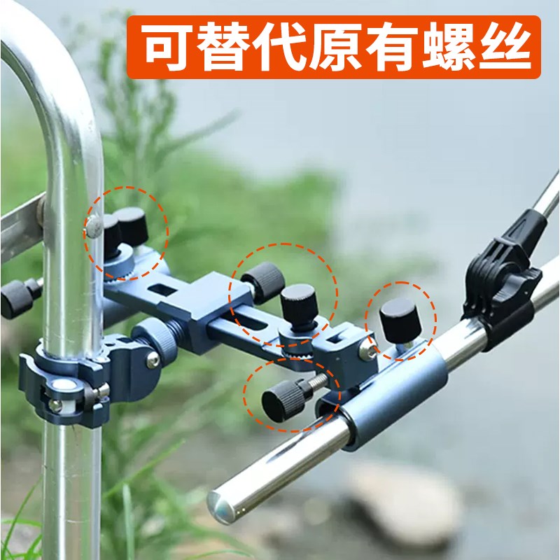 连球钓箱钓椅配件不锈钢手拧螺丝6mm用炮台架鱼护架伞架锁紧螺栓图片