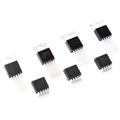 LM2596S-5.0 ADJ 12 3.3V LM2576T 降压稳压器芯片TO-220/263-5