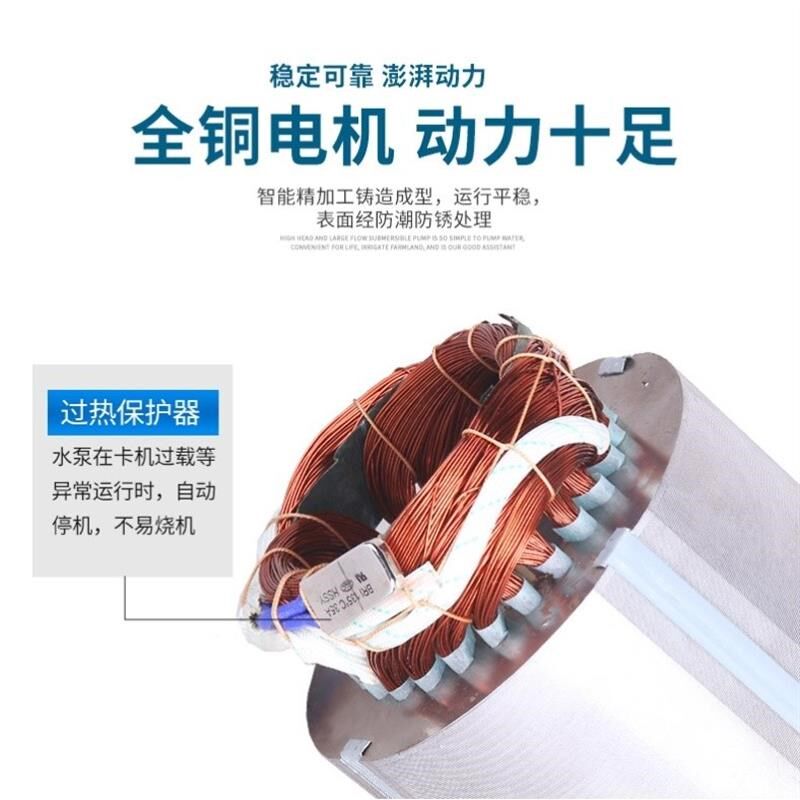 家用农用潜水磅抽水帮220v2寸清水泵污水泵吸水磅榜抽水邦棒镑