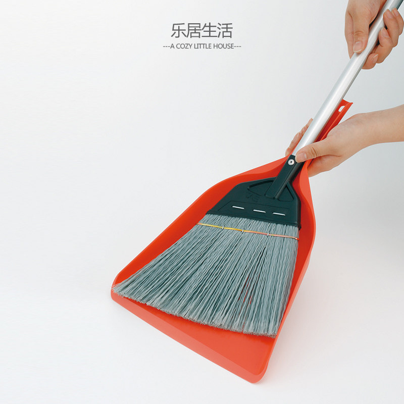 日本进口塑料簸箕办公家居畚斗手柄式簸箕撮箕撮子清洁垃圾小工具