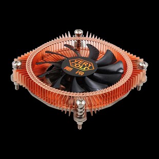 一体机NAS ITX 台式电脑CPU下压式 超薄1U纯铜热管静音散热器风扇
