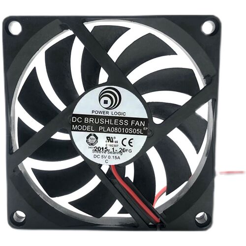 POWER LOGIC动力 PLA08010S05L 5V 0.15A 8厘米 8010 散热风扇