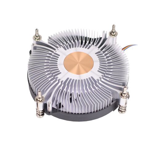 铜芯超薄CPU散热器 静音 HTPC一体机 1150 1U CPU风扇4线温控 AVC