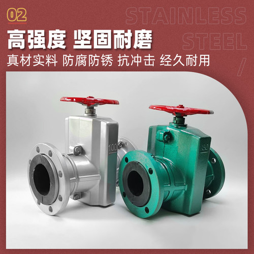 管夹阀铝合金胶管阀铸铁GJ41X耐磨加强型胶管尾矿浆铜铁金沙酸碱