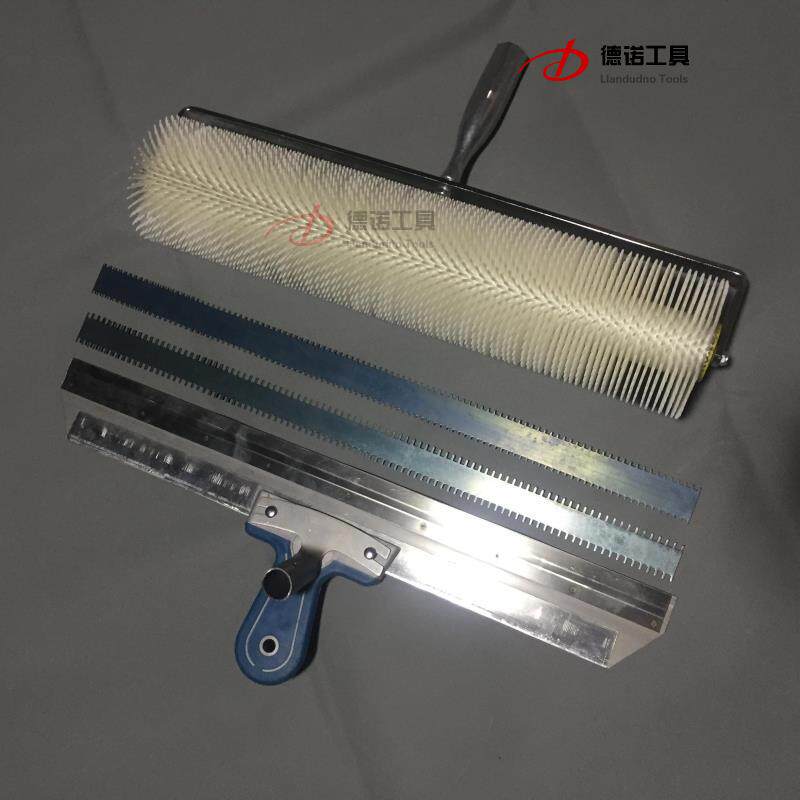 pvc地板工具自流平水泥施工工具环氧地坪刮板钉鞋滚筒套餐兔帝工